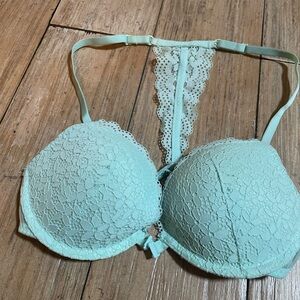 Xhilaration Light Green Lace Bra